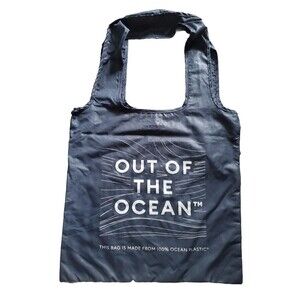 eBay Created Ocean Plastic Reusable Shopping Blue Grocery Bag Tote NEW